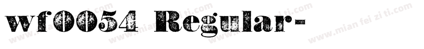 wf0054 Regular字体转换